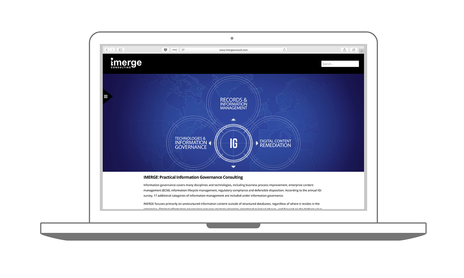 Custom Web Design Services for iMerge