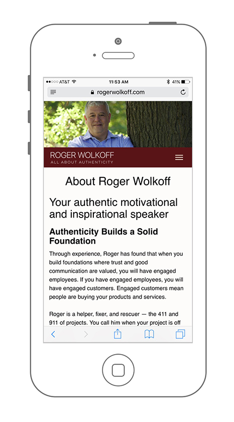 UX SEO & Web Design Services for Roger Wolkoff