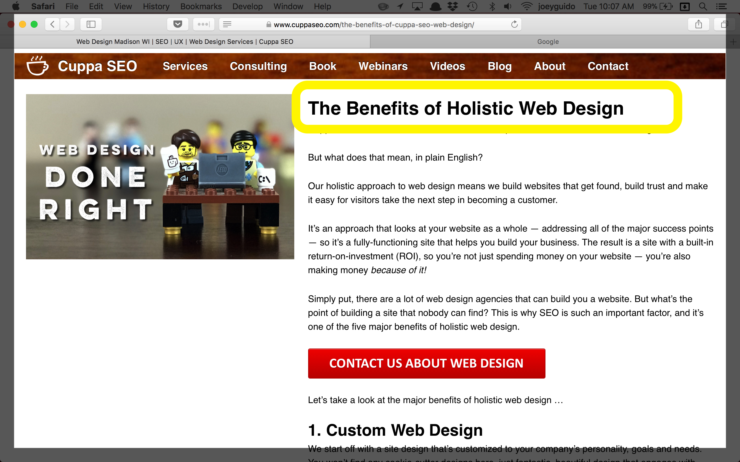 Custom Web Design Madison WI Optimizing Headlines